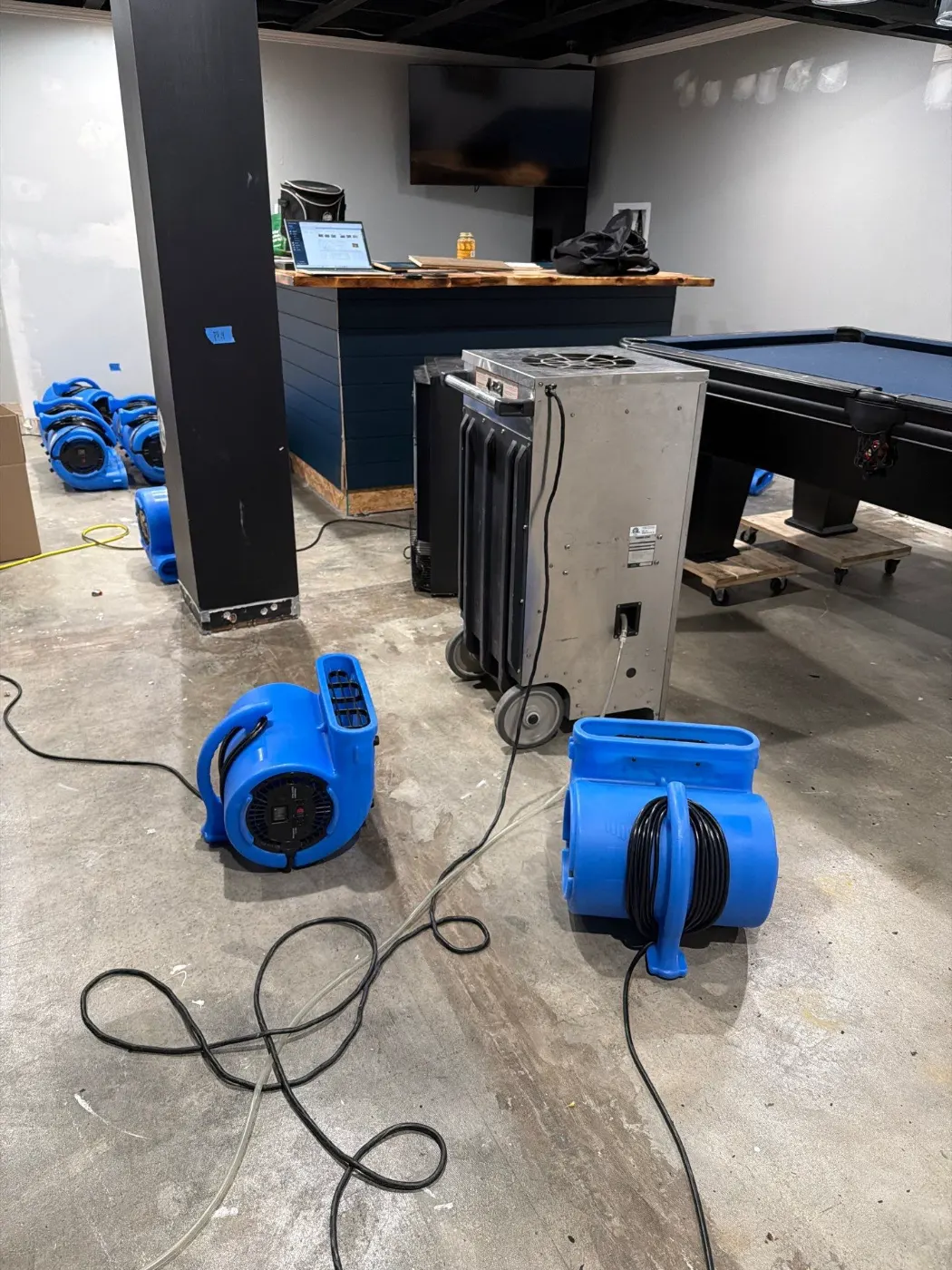 After-hours dry-out at Pebble Brook commercial property